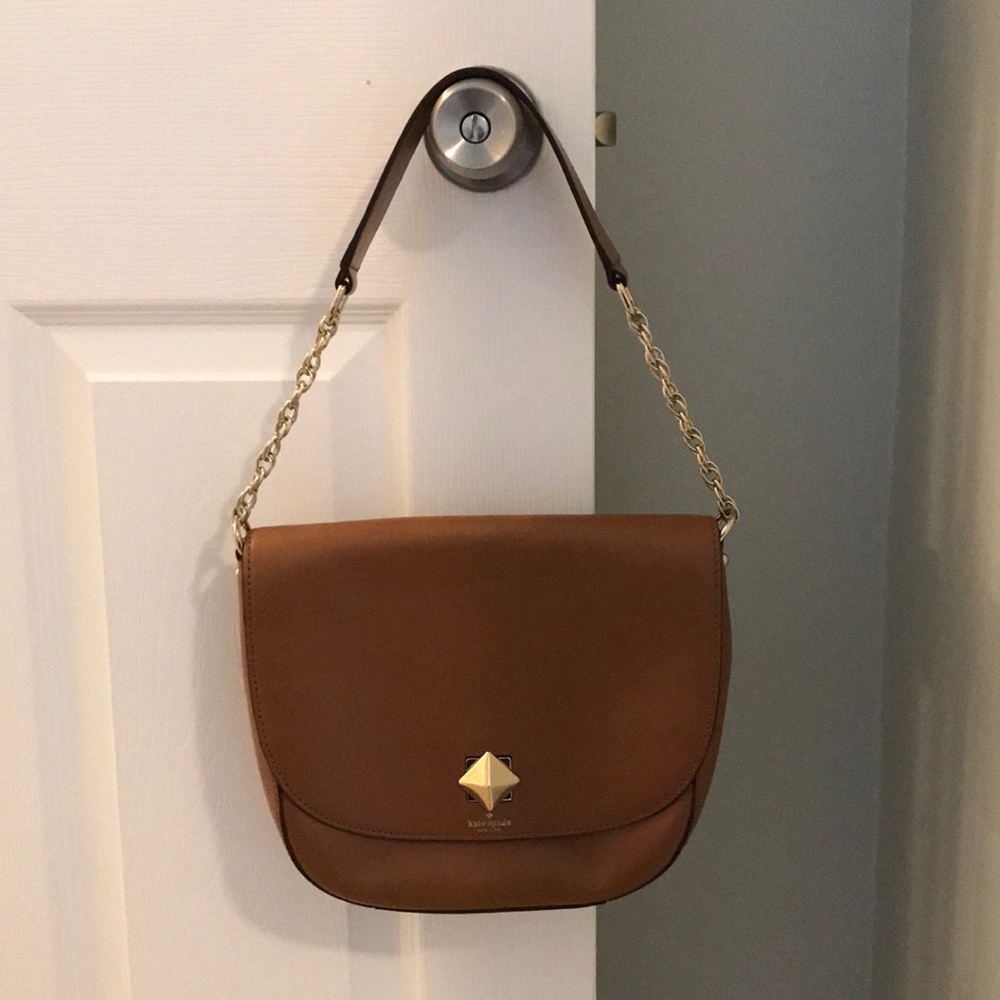 Like New Brown Kate Spade Leather Handbag